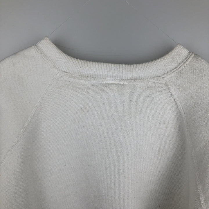 80'S Reebok Logo Sweatshirt, Made in USA, Men's Size M (approx.), Vintage cotton white type Vintage Second Hand