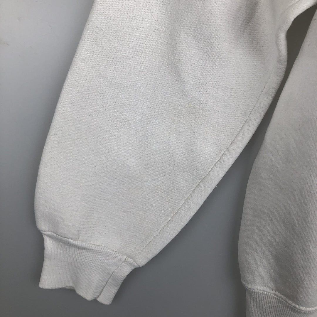 80'S Reebok Logo Sweatshirt, Made in USA, Men's Size M (approx.), Vintage cotton white type Vintage Second Hand