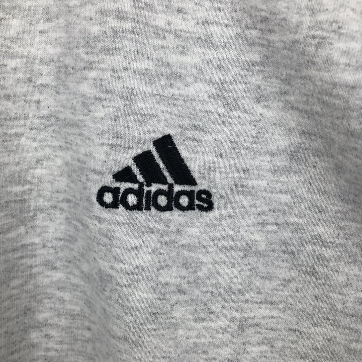 90s-00'S Adidas one-point logo sweatshirt, men's size L equivalent, vintage. cotton gray type Vintage Second Hand