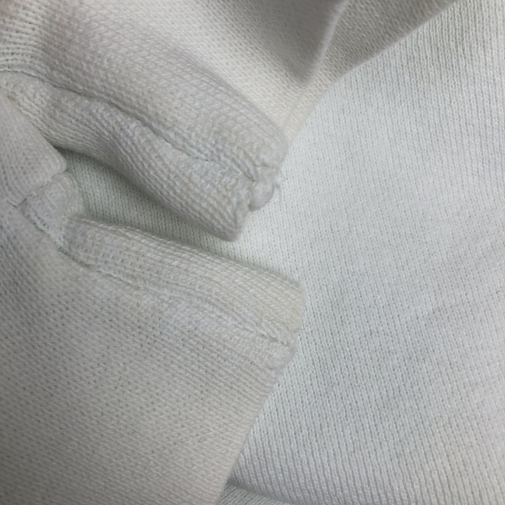 80s-90'S Adidas one-point logo sweatshirt, made in USA, men's size L equivalent, vintage. cotton white type Vintage Second Hand
