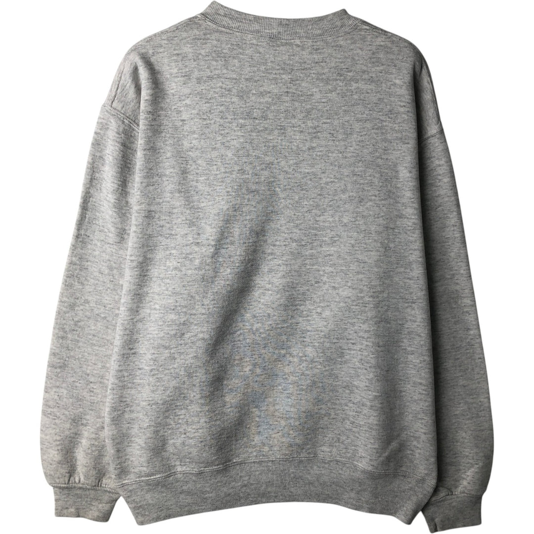 90'S Russell printed sweatshirt, sweatshirt, made in USA, men's size L, vintage cotton gray type Vintage Second Hand