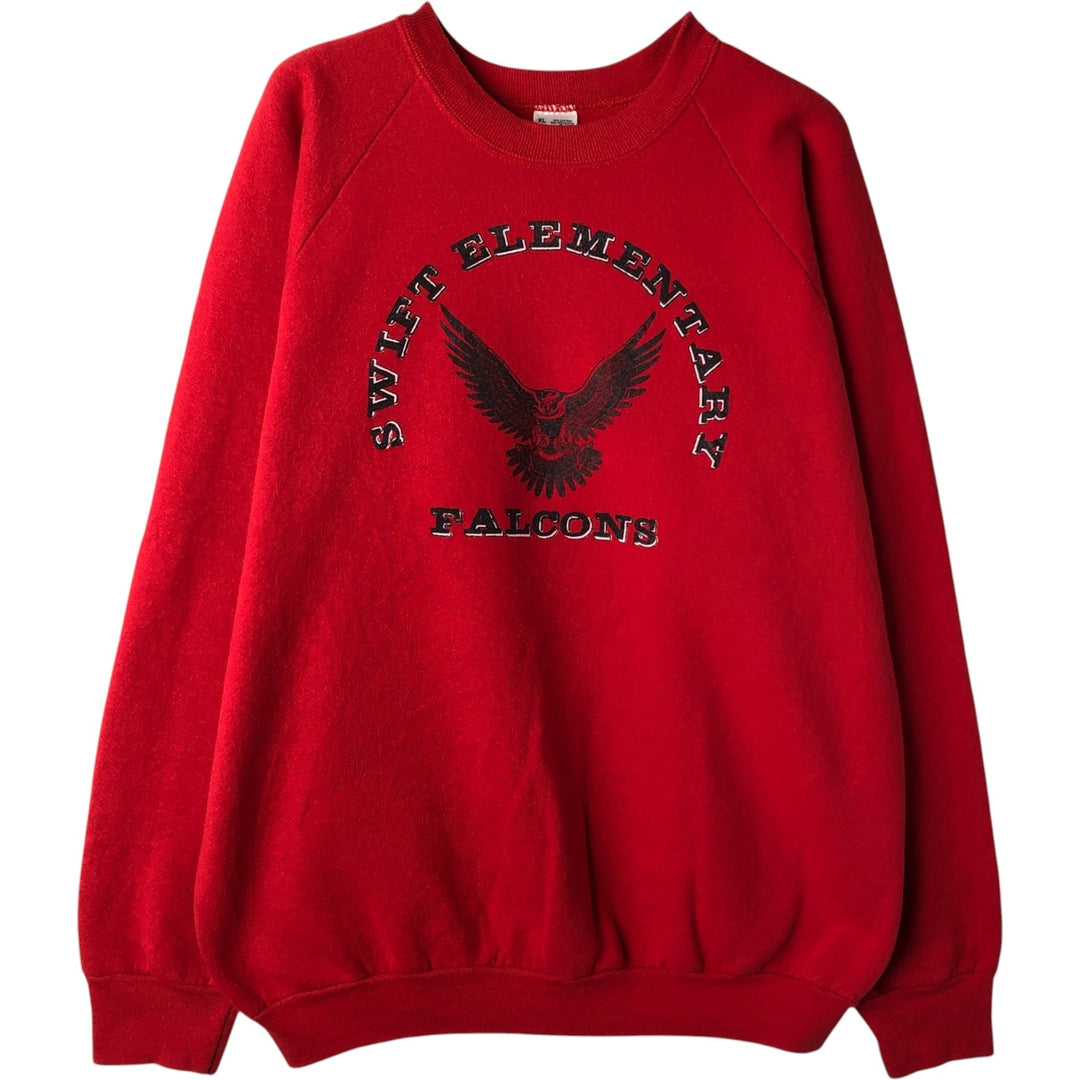90'S Fruit of the Loom College Sweatshirt, Made in USA, Men's XL, Vintage cotton red type Vintage Second Hand