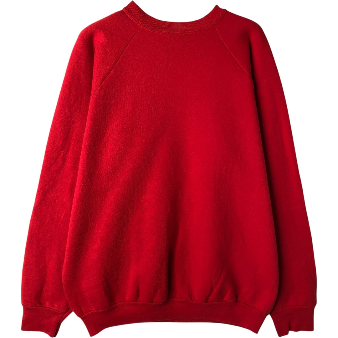 90'S Fruit of the Loom College Sweatshirt, Made in USA, Men's XL, Vintage cotton red type Vintage Second Hand