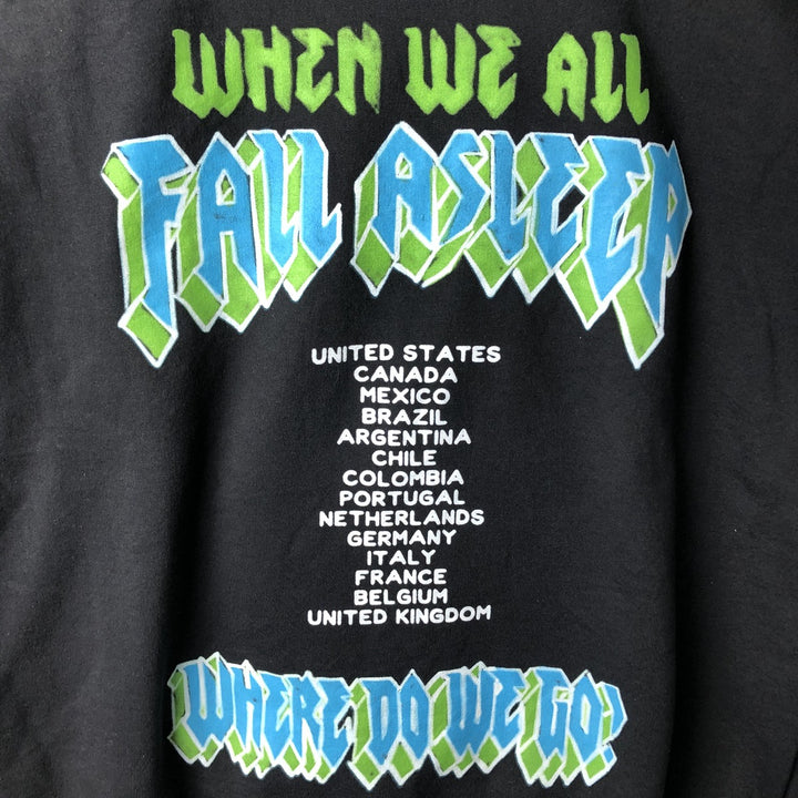 BILLIE EILISH Band Sweatshirt (Men's XL equivalent) cotton black type Vintage Second Hand