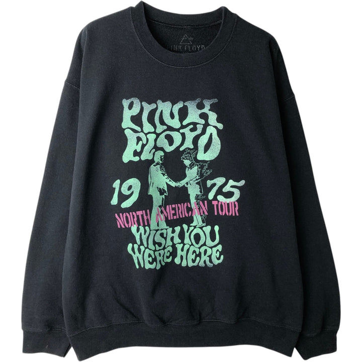 PINK FLOYD WISH YOU WERE HERE Band Sweatshirt (Men's Size L) unclear black type Vintage Second Hand