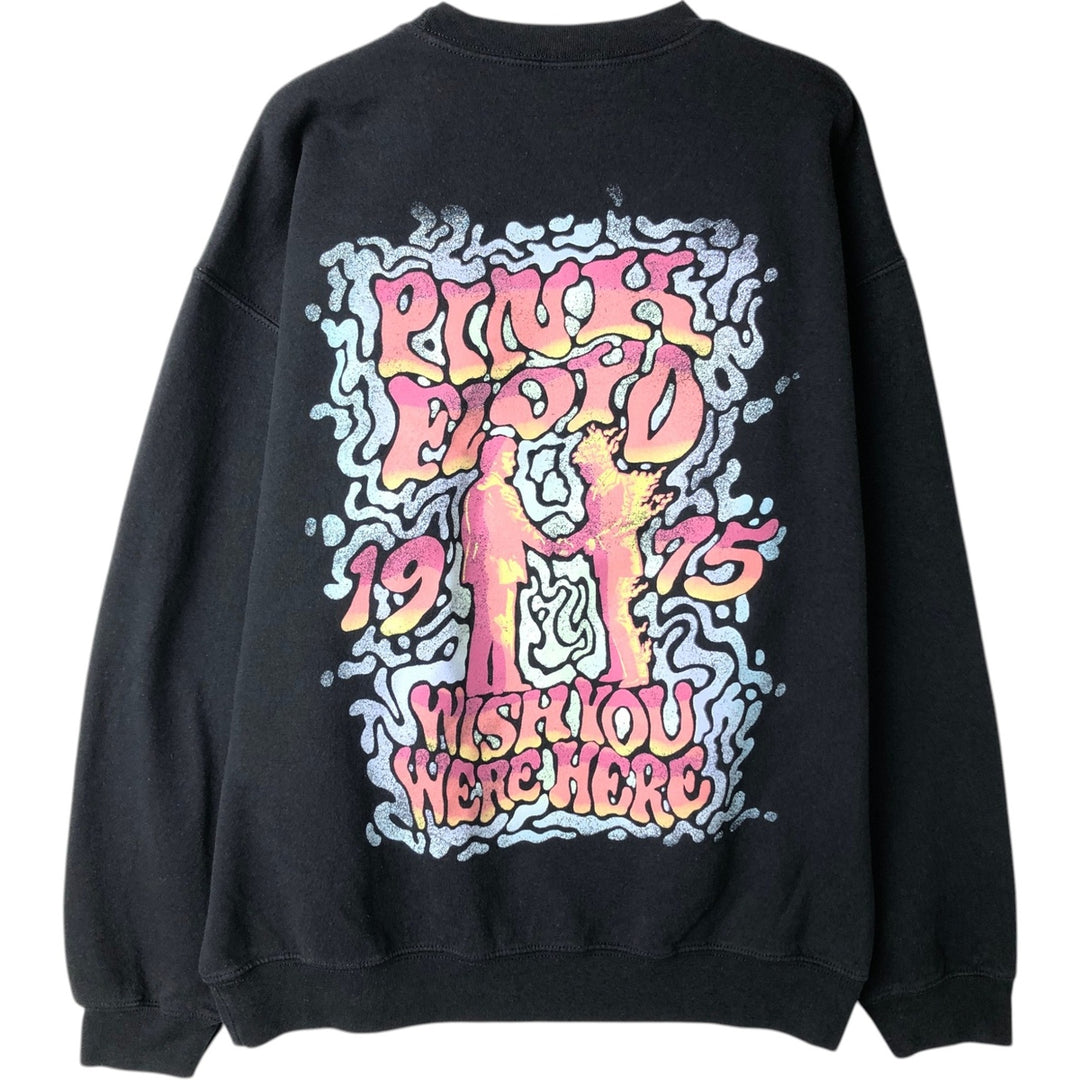 PINK FLOYD WISH YOU WERE HERE Band Sweatshirt (Men's Size L) unclear black type Vintage Second Hand