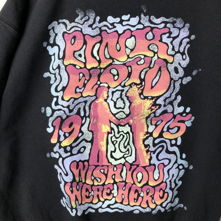 PINK FLOYD WISH YOU WERE HERE Band Sweatshirt (Men's Size L) unclear black type Vintage Second Hand
