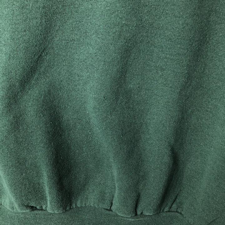 90'S WALKING TIME BOMB Message Print Sweatshirt, Men's Size L (Equivalent), Vintage unclear Green type dark green Vintage Second Hand