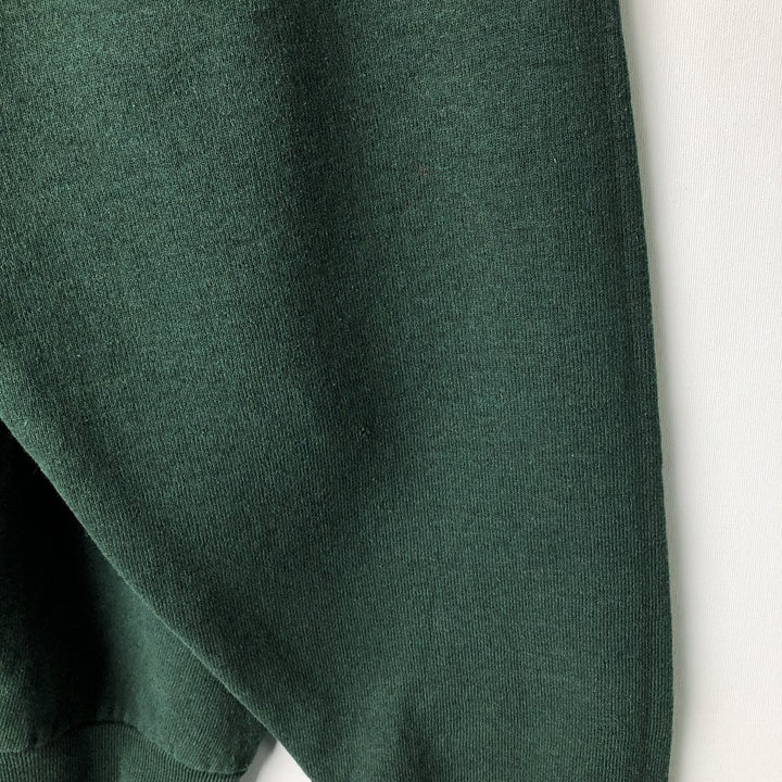 90'S WALKING TIME BOMB Message Print Sweatshirt, Men's Size L (Equivalent), Vintage unclear Green type dark green Vintage Second Hand