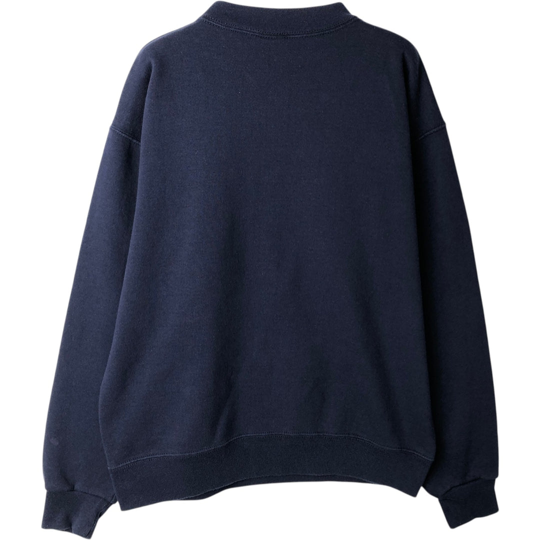 Vintage printed sweatshirt, size L for men unclear navy blue type Vintage Second Hand