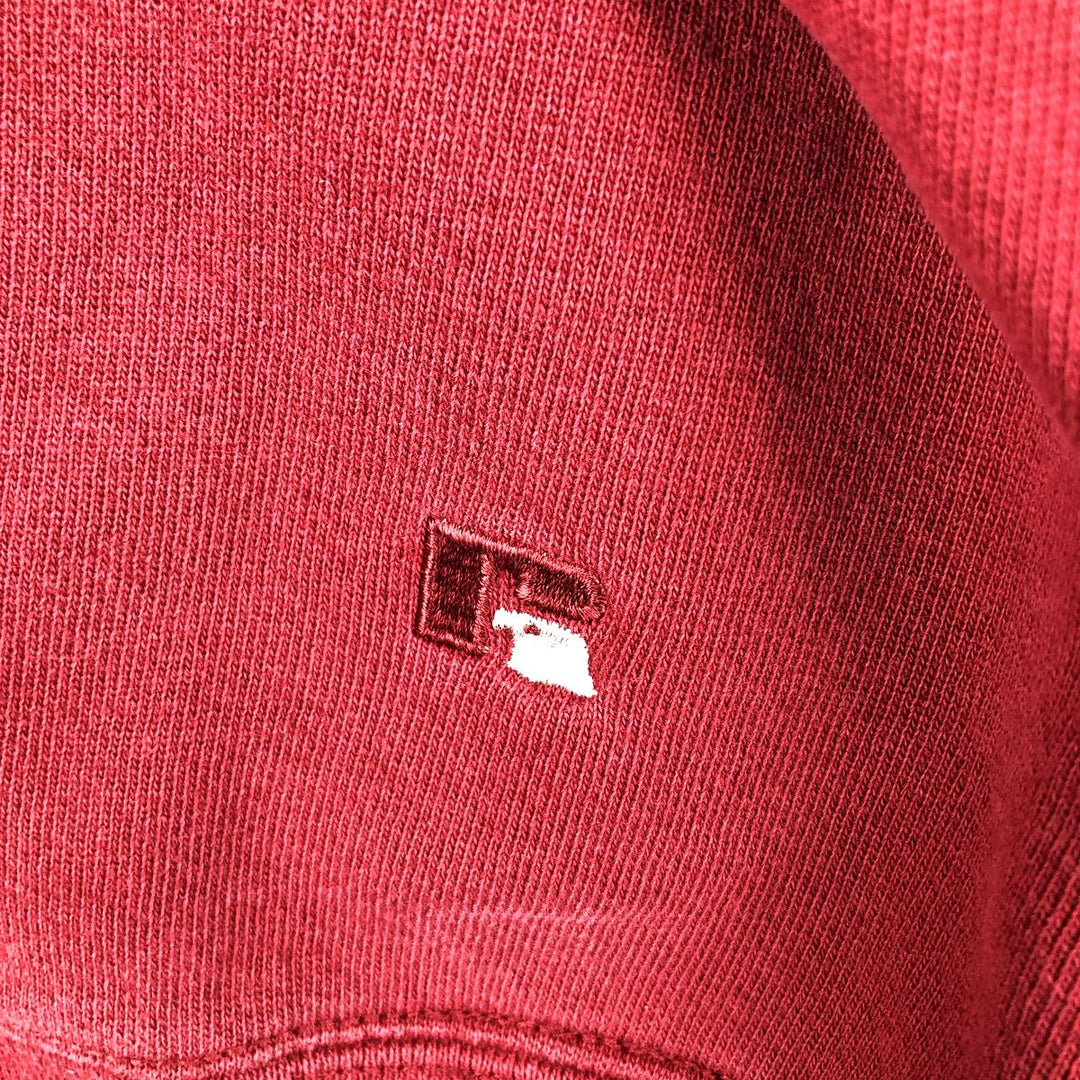 90'S Russell High Cotton Logo Sweatshirt, Made in USA, Men's Size L (approx.), Vintage cotton red type Vintage Second Hand