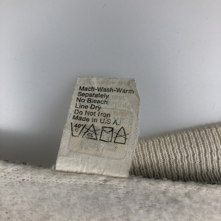80'S Velva Sheen University of Pennsylvania V-neck College Sweatshirt, Made in USA, Men's XL equivalent, Vintage acrylic pale white type Vintage Second Hand