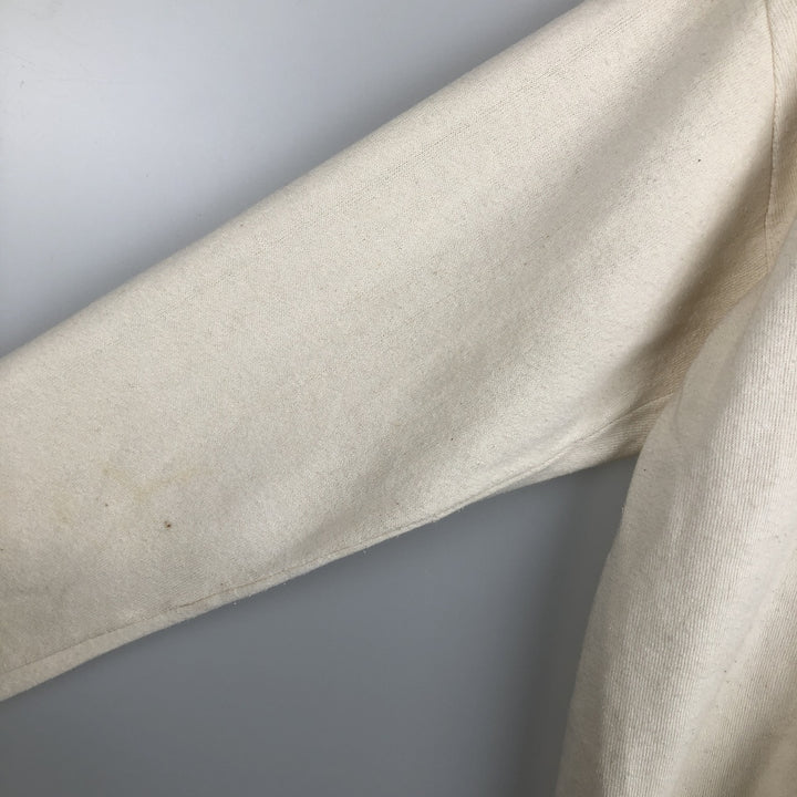 80'S Velva Sheen University of Pennsylvania V-neck College Sweatshirt, Made in USA, Men's XL equivalent, Vintage acrylic pale white type Vintage Second Hand
