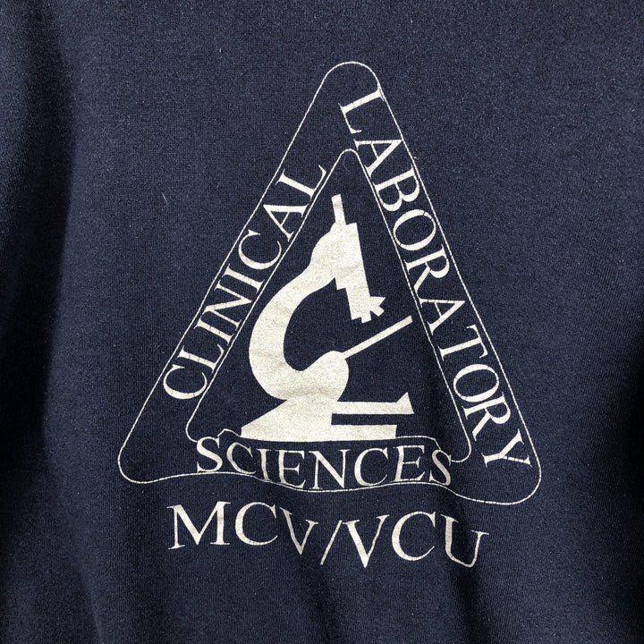 90'S Fruit of the Loom College Sweatshirt, Made in USA, Men's Size L, Vintage cotton navy blue type Vintage Second Hand