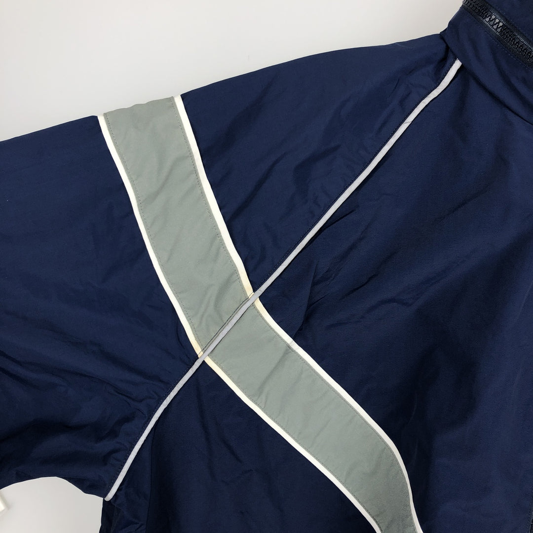 00'S US Military USAIR FORCE SKILCRAFT PTU Training Jacket Nylon Jacket Made in USA X-LARGE Nylon navy blue type Vintage Second Hand