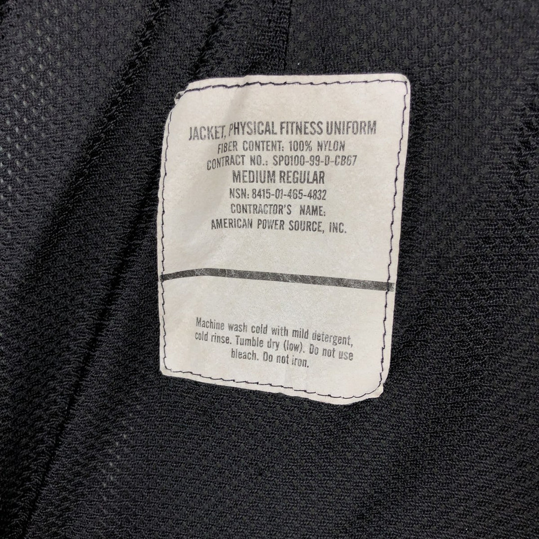 1990'S US Army PFU Training Jacket, Nylon Jacket, Made in USA, Medium Regular (Men's M equivalent) Nylon gray type Vintage Second Hand