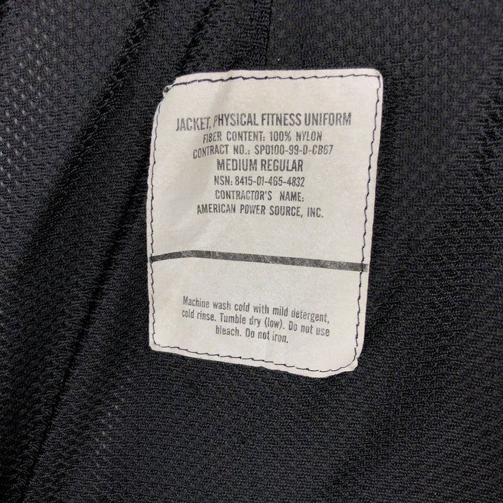 1990'S US Army PFU Training Jacket, Nylon Jacket, Made in USA, Medium Regular (Men's M equivalent) Nylon gray type Vintage Second Hand