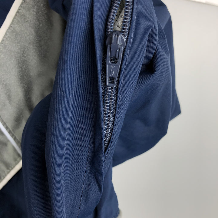00'S US Military USAIR FORCE SKILCRAFT PTU Training Jacket Nylon Jacket Made in USA LARGE Nylon navy blue type Vintage Second Hand