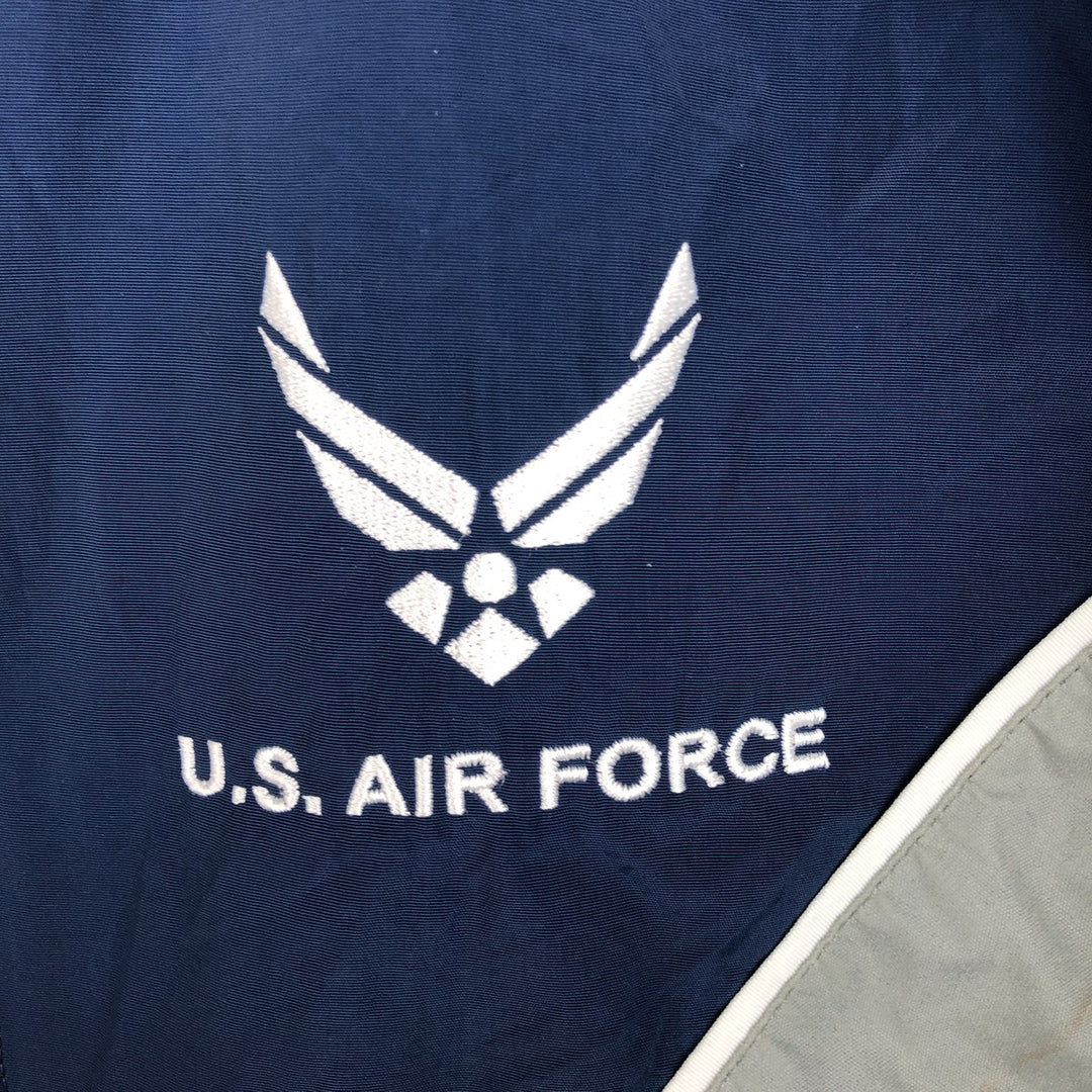 Authentic 2000'S US Military USAIR FORCE SKILCRAFT PTU Training Jacket, Nylon Jacket, Made in USA, Small Nylon navy blue type Vintage Second Hand