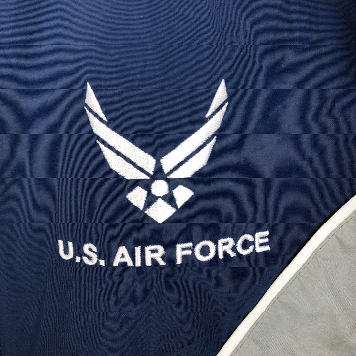Authentic 2000'S US Military USAIR FORCE SKILCRAFT PTU Training Jacket, Nylon Jacket, Made in USA, Small Nylon navy blue type Vintage Second Hand