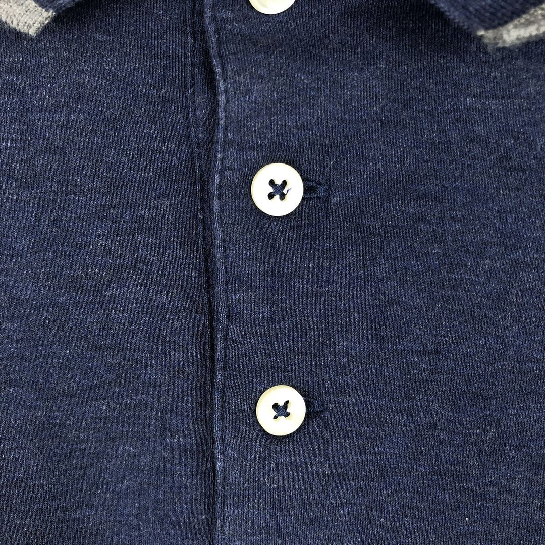 Ralph Lauren POLO RALPH LAUREN CLASSIC FIT long sleeve polo shirt men's XL equivalent cotton navy blue type Vintage Second Hand