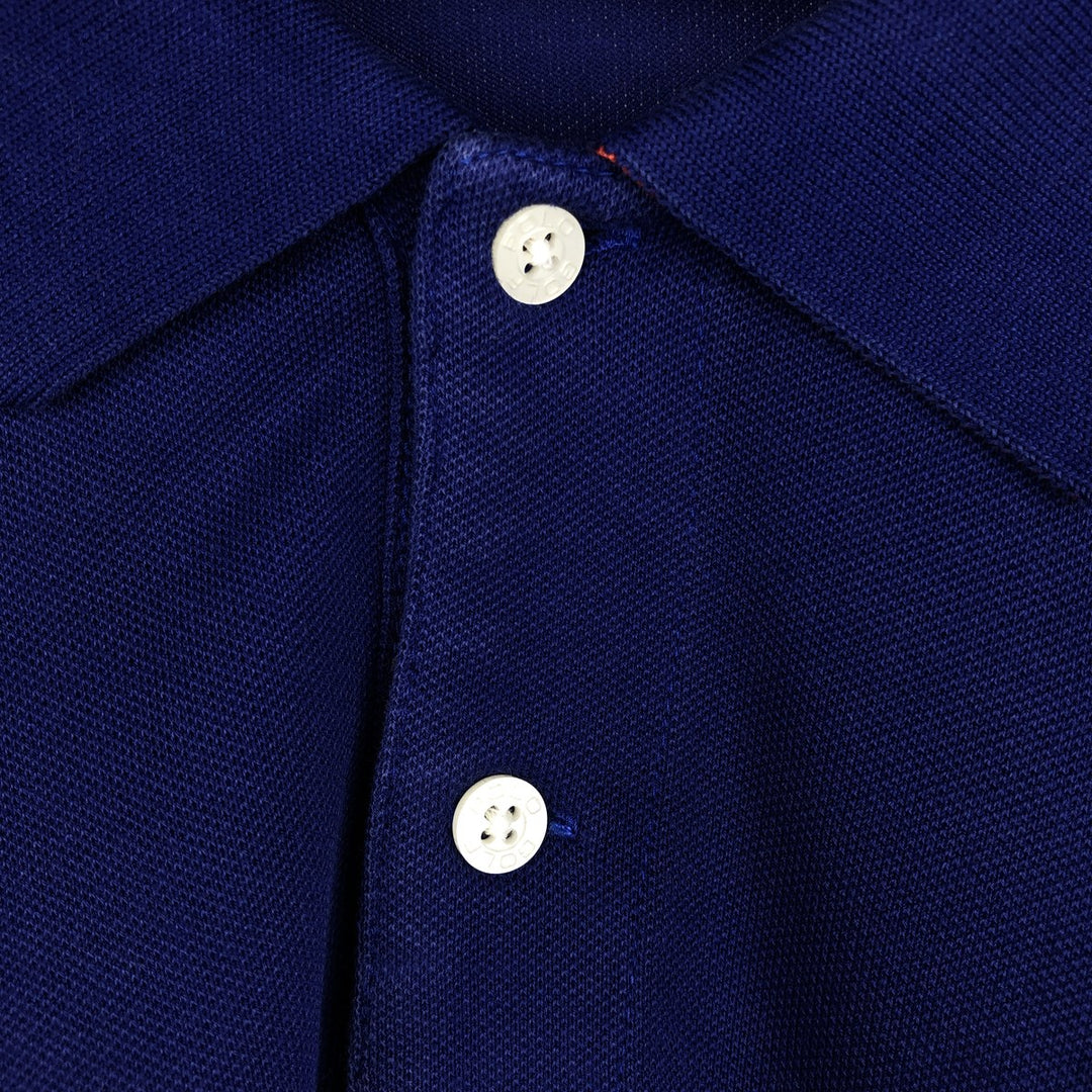 Ralph Lauren POLO GOLF Long sleeve polo shirt for men, size L Pima Cotton purple type Vintage Second Hand