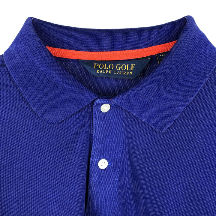 Ralph Lauren POLO GOLF Long sleeve polo shirt for men, size L Pima Cotton purple type Vintage Second Hand