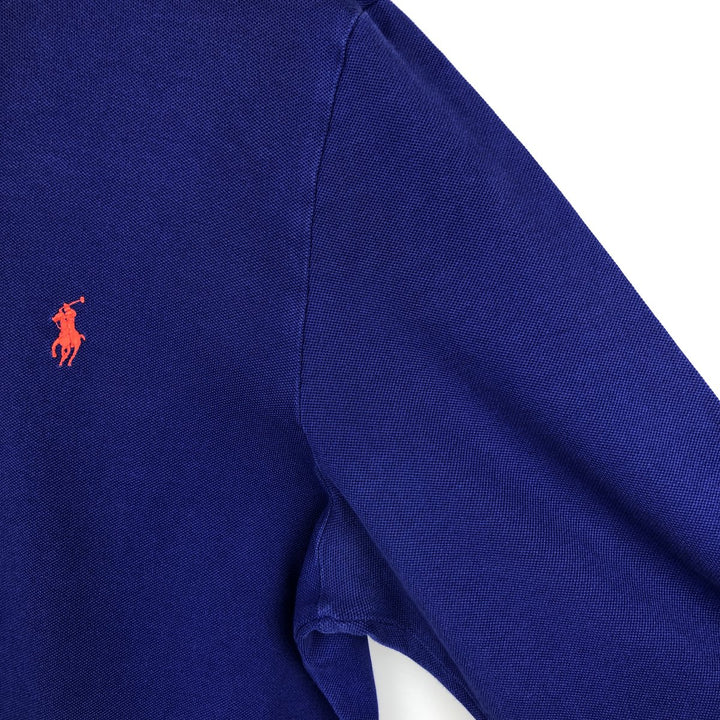 Ralph Lauren POLO GOLF Long sleeve polo shirt for men, size L Pima Cotton purple type Vintage Second Hand