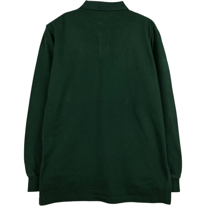 Ralph Lauren POLO RALPH LAUREN Big Pony Long-Sleeve Polo Shirt, Men's Size M (approx.) cotton green type Vintage Second Hand