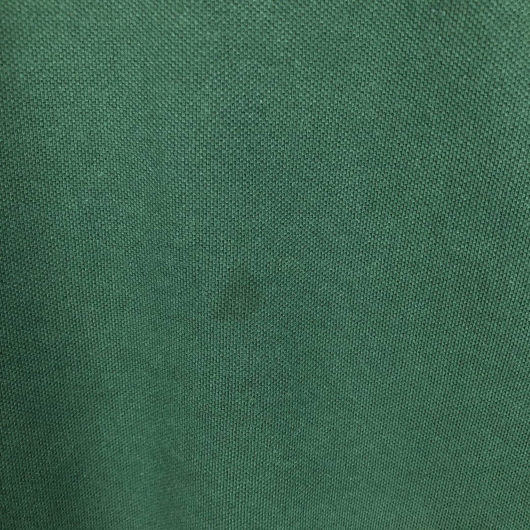 Ralph Lauren POLO RALPH LAUREN Big Pony Long-Sleeve Polo Shirt, Men's Size M (approx.) cotton green type Vintage Second Hand