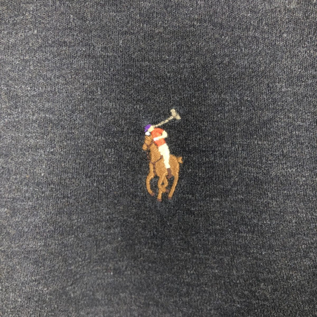 Ralph Lauren POLO RALPH LAUREN CLASSIC FIT long sleeve polo shirt men's XL equivalent cotton Charcoal Vintage Second Hand