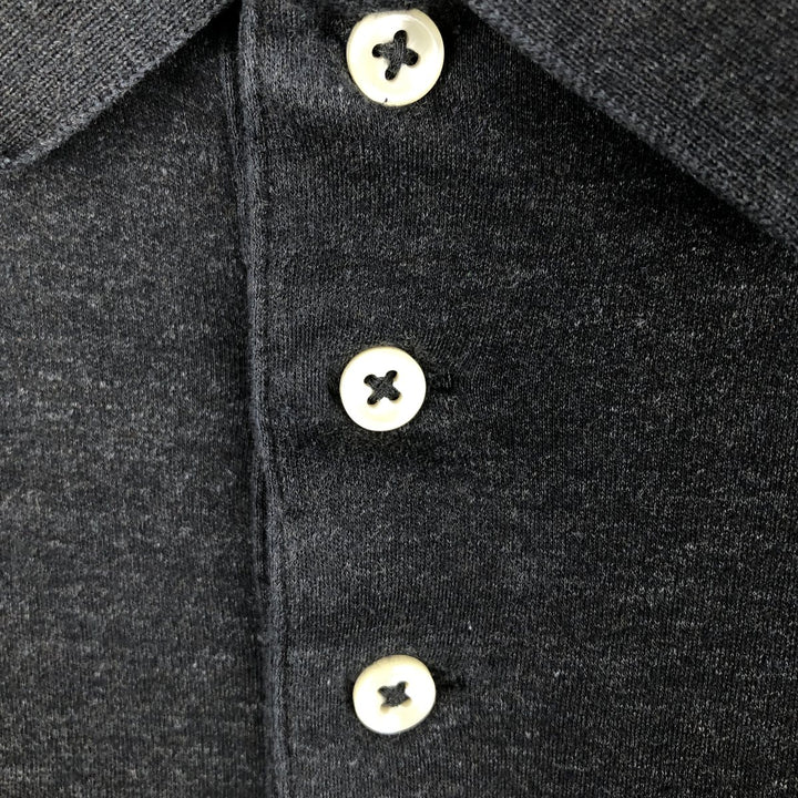 Ralph Lauren POLO RALPH LAUREN CLASSIC FIT long sleeve polo shirt men's XL equivalent cotton Charcoal Vintage Second Hand
