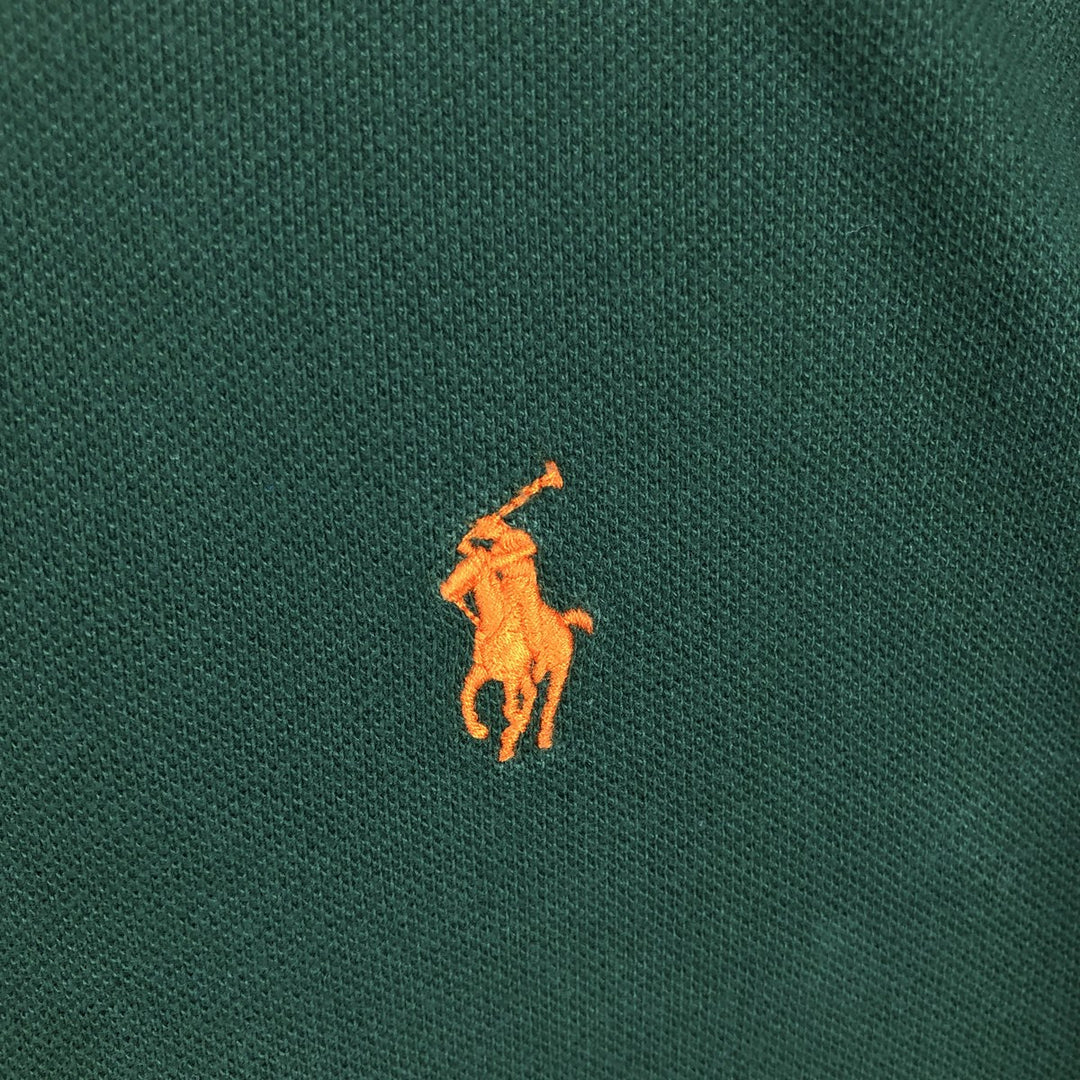 Ralph Lauren POLO by Ralph Lauren long sleeve polo shirt, men's size L cotton green type Vintage Second Hand