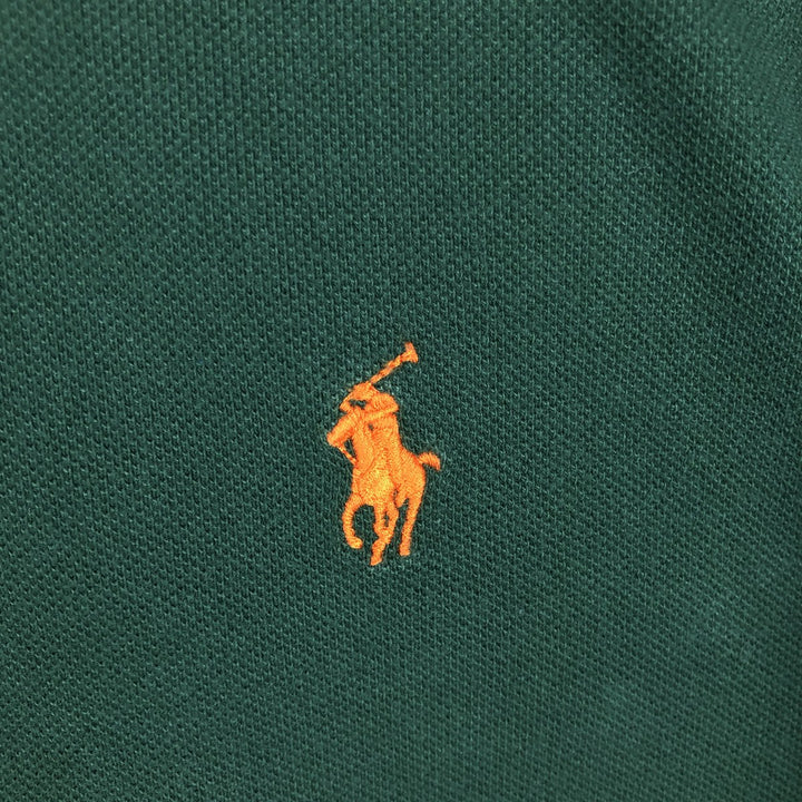Ralph Lauren POLO by Ralph Lauren long sleeve polo shirt, men's size L cotton green type Vintage Second Hand