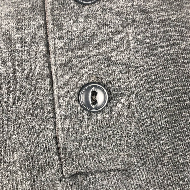 Eddie Bauer Henley Neck Long T-Shirt, Men's Size L cotton gray type Vintage Second Hand