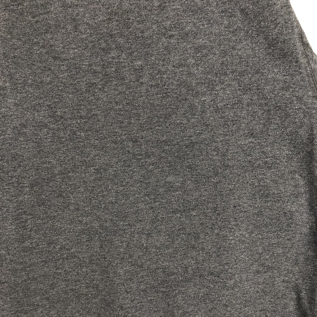 Eddie Bauer Henley Neck Long T-Shirt, Men's Size L cotton gray type Vintage Second Hand