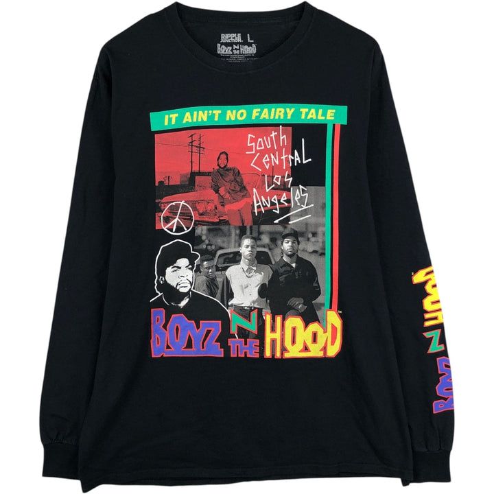 BOYZ N THE HOOD Boyz n the Hood Movie Long Sleeve T-Shirt, Men's Size L cotton black type Vintage Second Hand