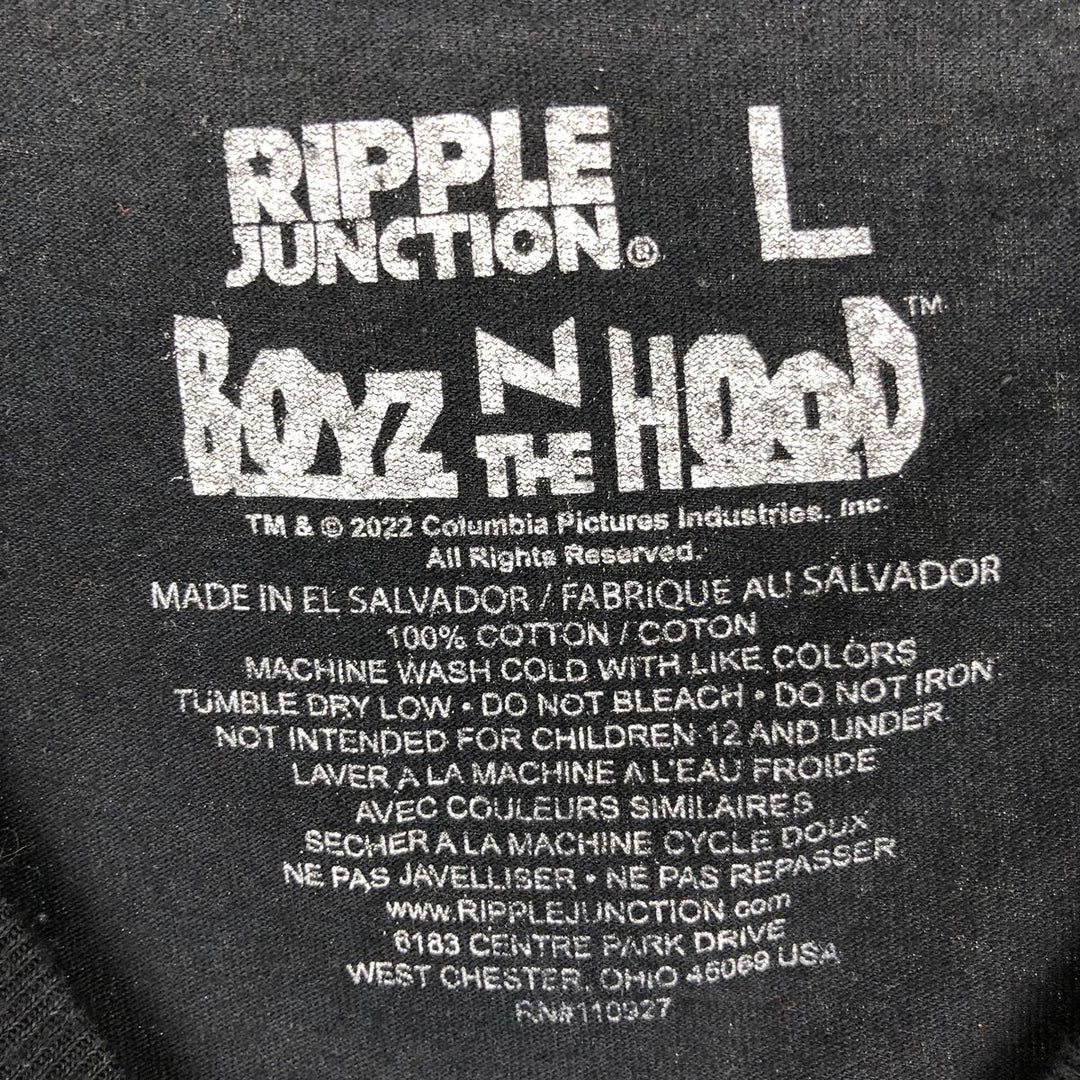 BOYZ N THE HOOD Boyz n the Hood Movie Long Sleeve T-Shirt, Men's Size L cotton black type Vintage Second Hand