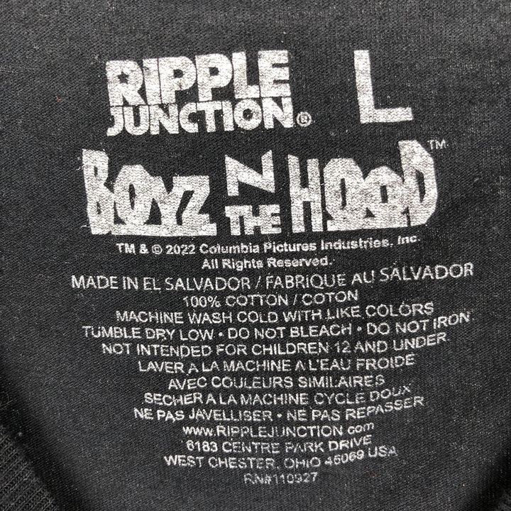 BOYZ N THE HOOD Boyz n the Hood Movie Long Sleeve T-Shirt, Men's Size L cotton black type Vintage Second Hand