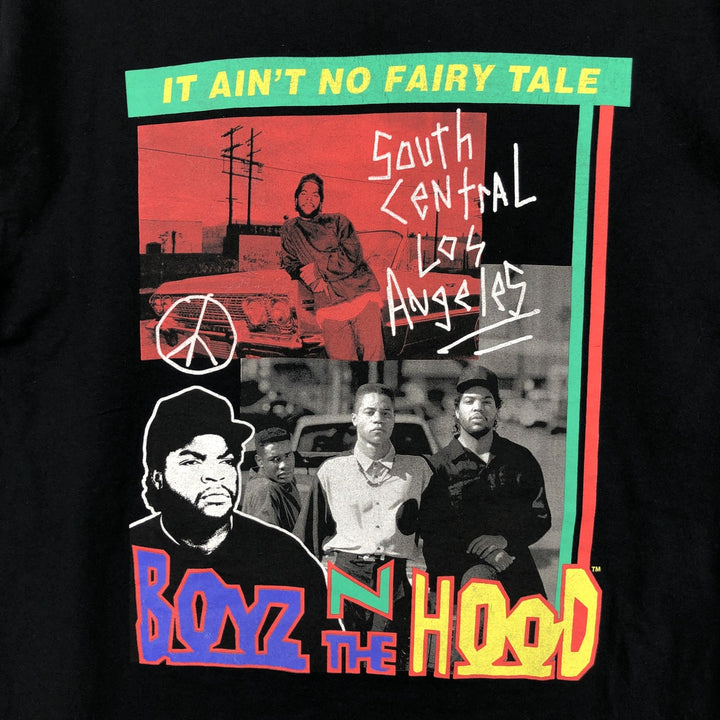 BOYZ N THE HOOD Boyz n the Hood Movie Long Sleeve T-Shirt, Men's Size L cotton black type Vintage Second Hand
