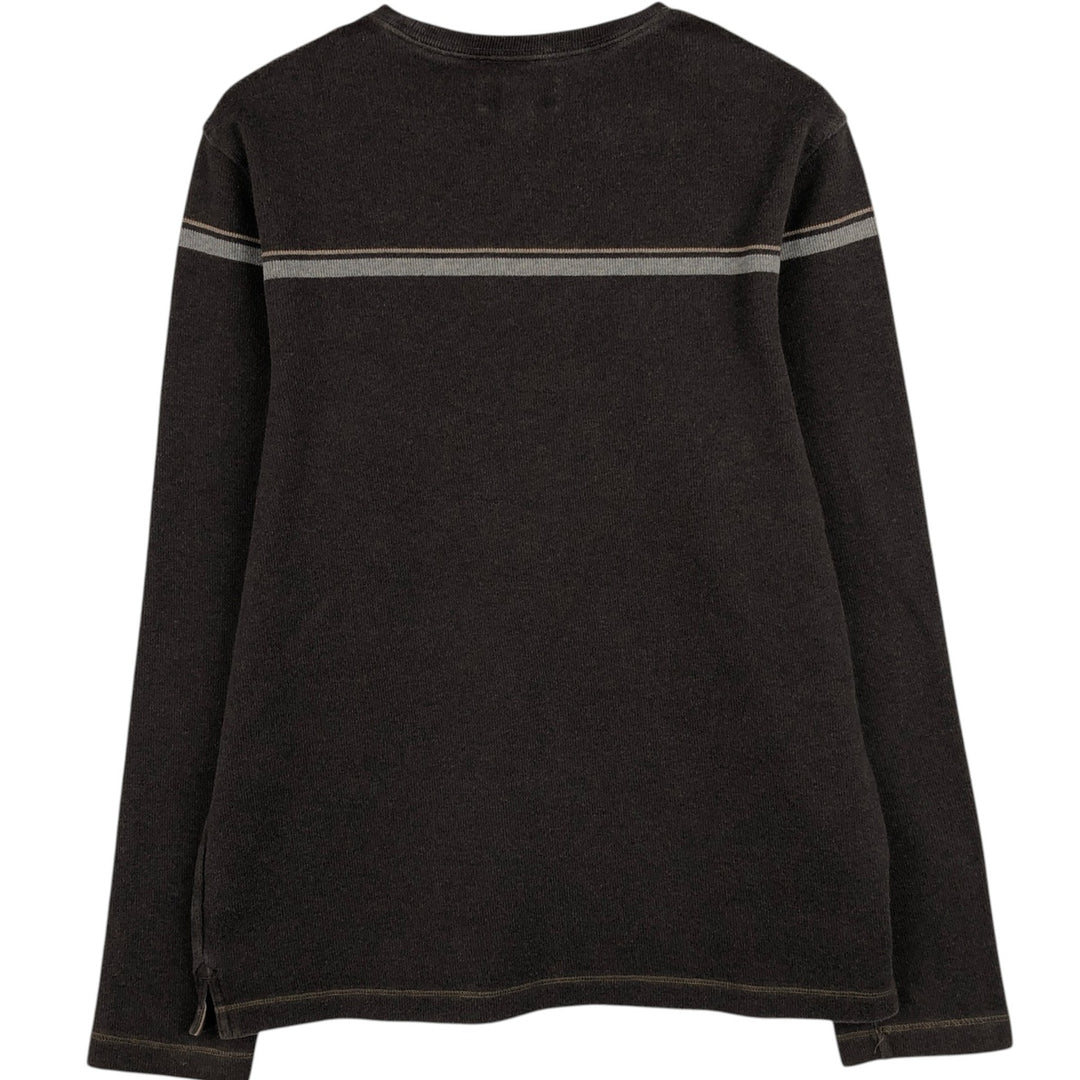Banana Republic Long-Sleeve T-Shirt (Men's Size M) cotton brown type Vintage Second Hand