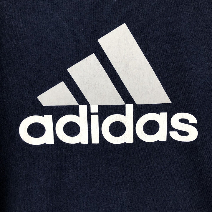 Adidas long-sleeved T-shirt, men's size M cotton navy blue type Vintage Second Hand