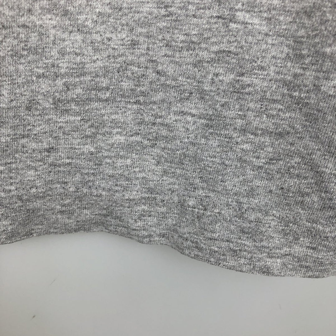 Motorcycle Long-Sleeve T-Shirt, Made in USA, Men's Size L (approx.) cotton gray type Vintage Second Hand