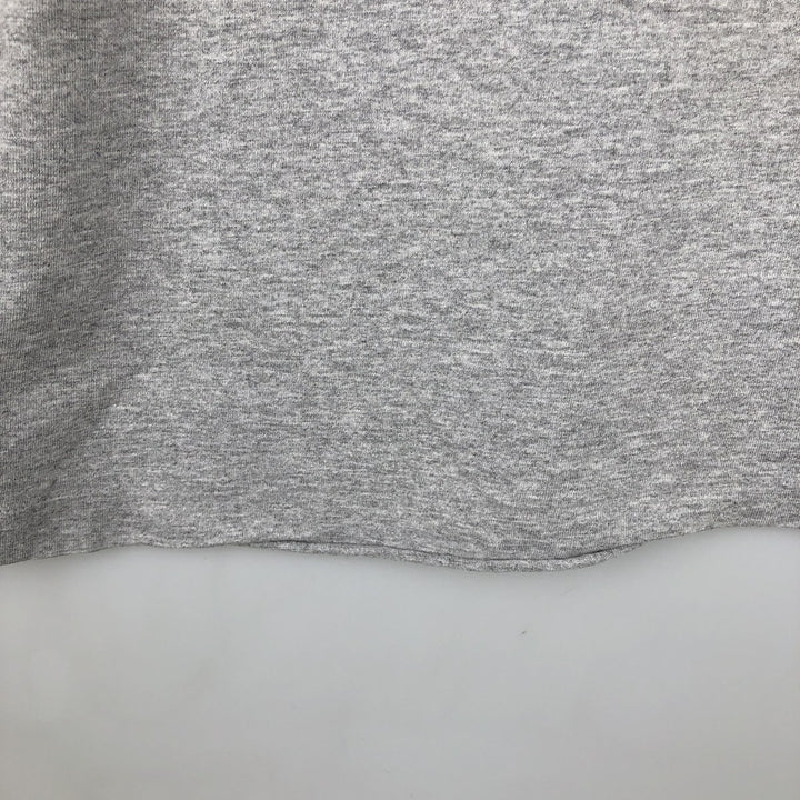 Motorcycle Long-Sleeve T-Shirt, Made in USA, Men's Size L (approx.) cotton gray type Vintage Second Hand