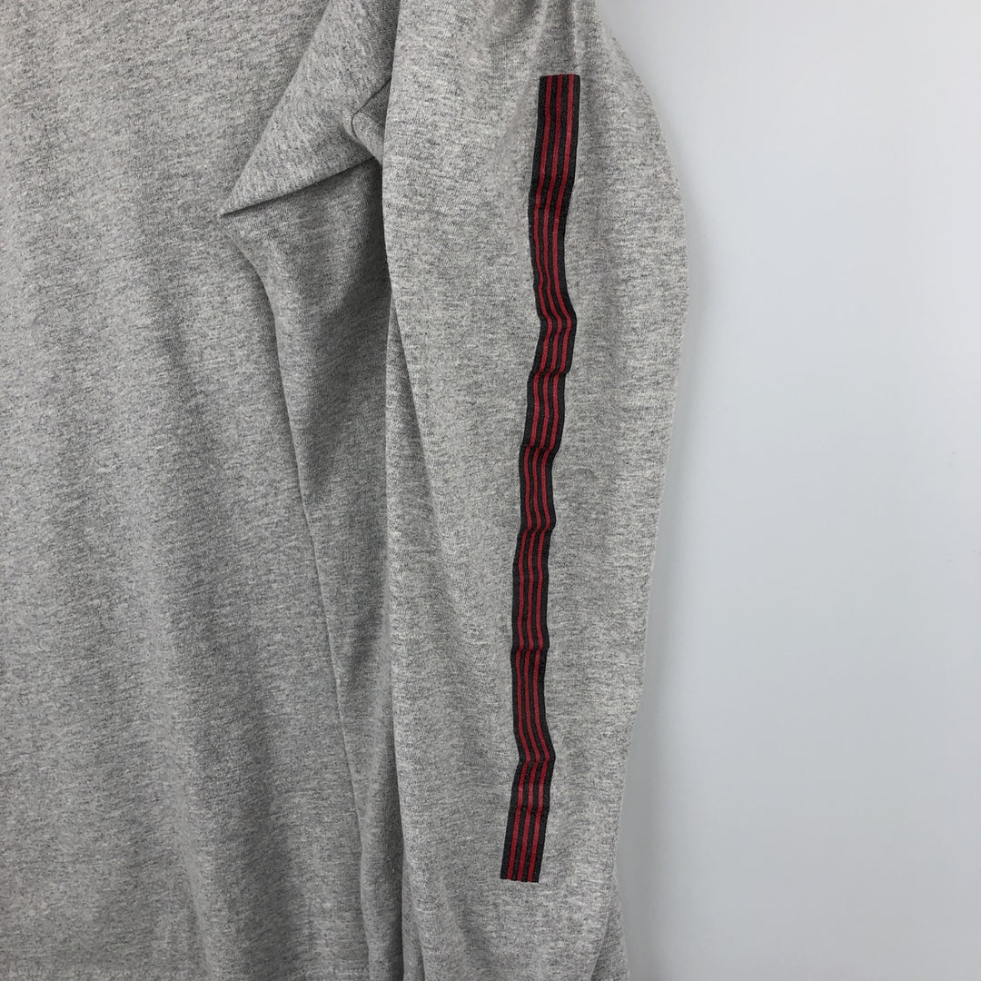 Adidas long-sleeved T-shirt, men's size XXL equivalent. cotton gray type Vintage Second Hand