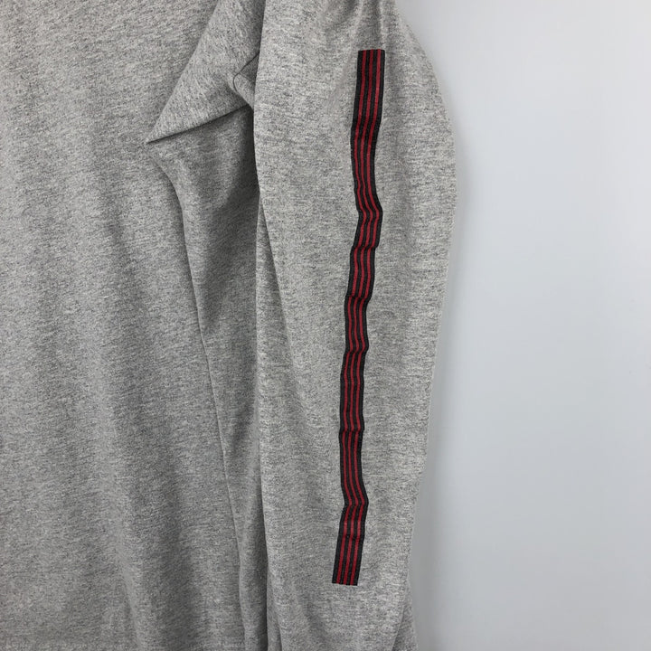 Adidas long-sleeved T-shirt, men's size XXL equivalent. cotton gray type Vintage Second Hand