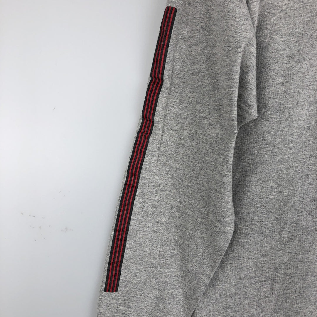 Adidas long-sleeved T-shirt, men's size XXL equivalent. cotton gray type Vintage Second Hand