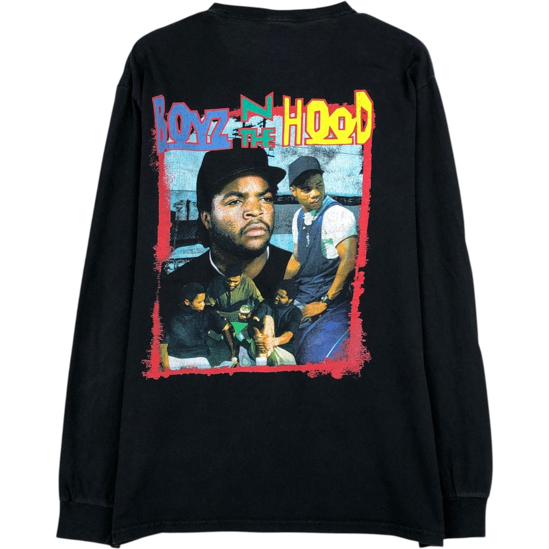 Boyz n the Hood Long-Sleeve Movie T-Shirt (Men's Size M) cotton black type Vintage Second Hand