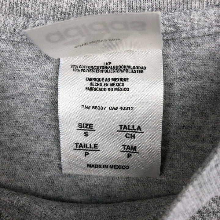 Adidas long-sleeved T-shirt (Men's size S) cotton gray type Vintage Second Hand