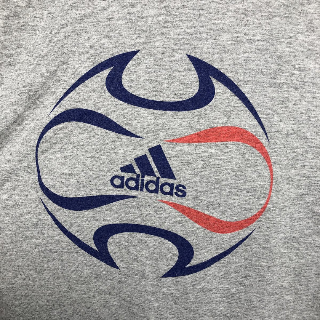 Adidas long-sleeved T-shirt (Men's size S) cotton gray type Vintage Second Hand